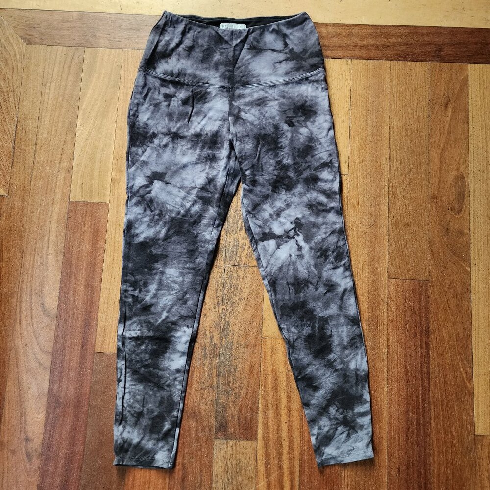 Rachel Zoe Black/Gray Tie Dye Leggings Size Small
